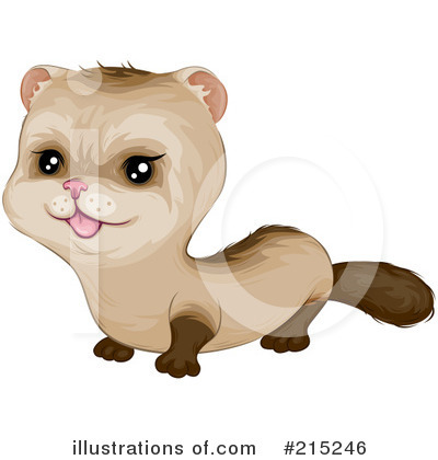 Royalty-Free (RF) Ferret Clipart Illustration by BNP Design Studio - Stock Sample #215246