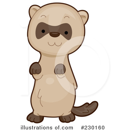 Royalty-Free (RF) Ferret Clipart Illustration by BNP Design Studio - Stock Sample #230160