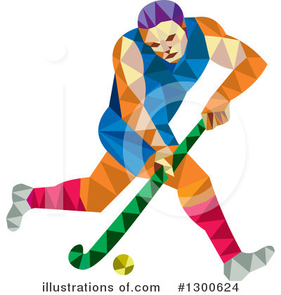 Royalty-Free (RF) Field Hockey Clipart Illustration by patrimonio - Stock Sample #1300624