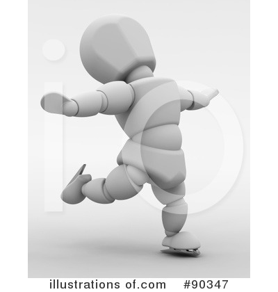 Royalty-Free (RF) Figure Skating Clipart Illustration by KJ Pargeter - Stock Sample #90347