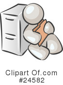 Filing Clipart #24582 by Leo Blanchette