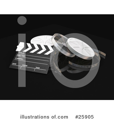 Royalty-Free (RF) Film Industry Clipart Illustration by KJ Pargeter - Stock Sample #25905