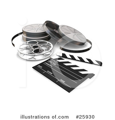 Royalty-Free (RF) Film Industry Clipart Illustration by KJ Pargeter - Stock Sample #25930