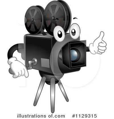 Royalty-Free (RF) Film Reel Clipart Illustration by BNP Design Studio - Stock Sample #1129315