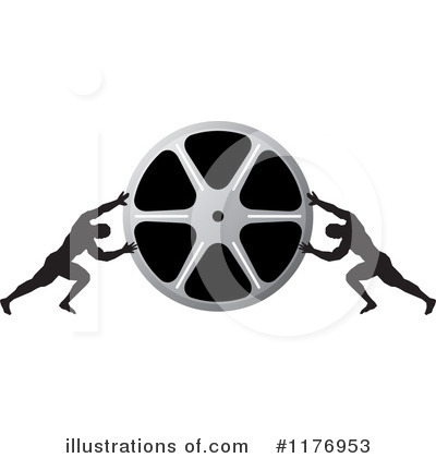 Royalty-Free (RF) Film Reel Clipart Illustration by Lal Perera - Stock Sample #1176953