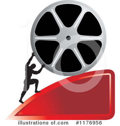 Royalty-Free (RF) Film Reel Clipart Illustration by Lal Perera - Stock Sample #1176956