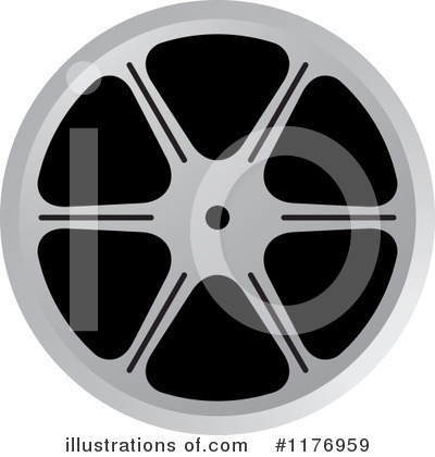 Royalty-Free (RF) Film Reel Clipart Illustration by Lal Perera - Stock Sample #1176959