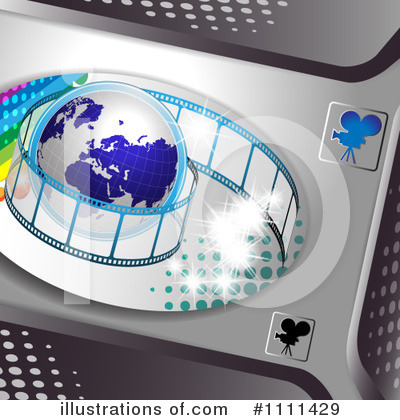 Royalty-Free (RF) Film Strip Clipart Illustration by merlinul - Stock Sample #1111429