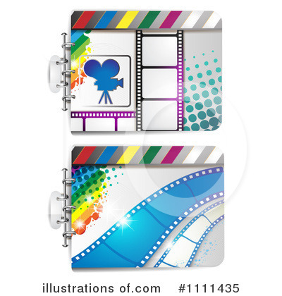 Royalty-Free (RF) Film Strip Clipart Illustration by merlinul - Stock Sample #1111435
