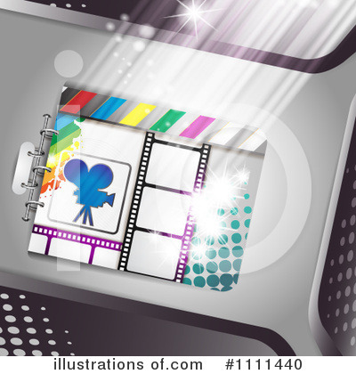 Royalty-Free (RF) Film Strip Clipart Illustration by merlinul - Stock Sample #1111440