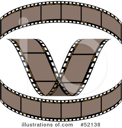 Royalty-Free (RF) Film Strip Clipart Illustration by dero - Stock Sample #52138