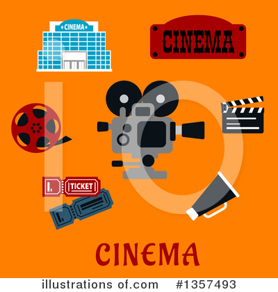 Filming Clipart #1357493 by Vector Tradition SM