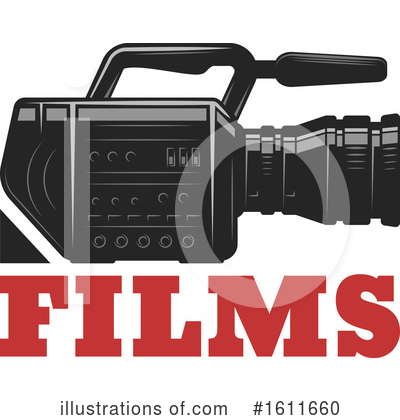 Movie Camera Clipart #1611660 by Vector Tradition SM