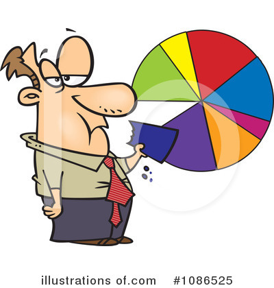 Pie Chart Clipart #1086525 by toonaday