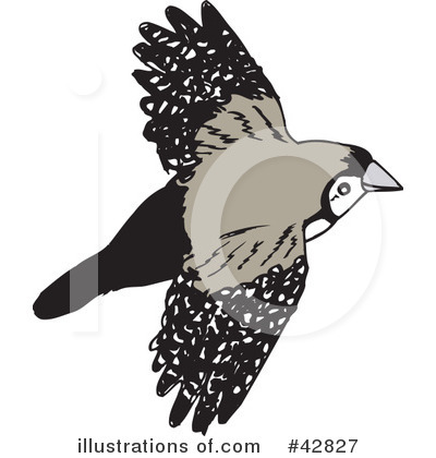 Royalty-Free (RF) Finch Clipart Illustration by Dennis Holmes Designs - Stock Sample #42827