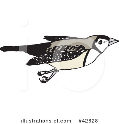 Royalty-Free (RF) Finch Clipart Illustration by Dennis Holmes Designs - Stock Sample #42828
