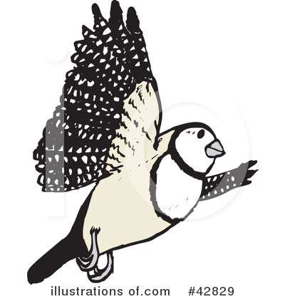Royalty-Free (RF) Finch Clipart Illustration by Dennis Holmes Designs - Stock Sample #42829