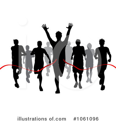 Royalty-Free (RF) Finish Line Clipart Illustration by KJ Pargeter - Stock Sample #1061096