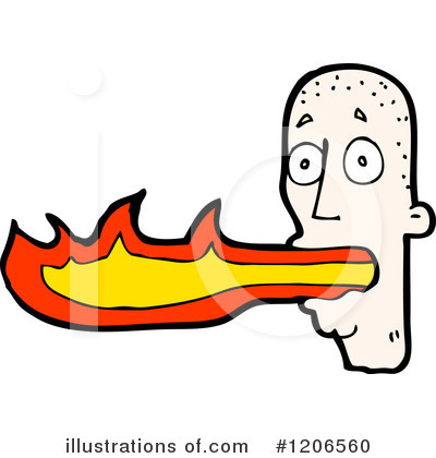 Royalty-Free (RF) Fire Breathing Clipart Illustration by lineartestpilot - Stock Sample #1206560