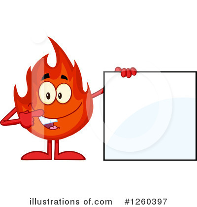 Fire Character Clipart #1260397 by Hit Toon