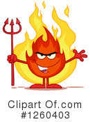 Fire Character Clipart #1260403 by Hit Toon