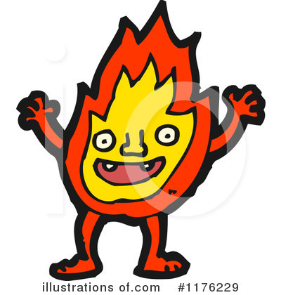 Royalty-Free (RF) Fire Clipart Illustration by lineartestpilot - Stock Sample #1176229