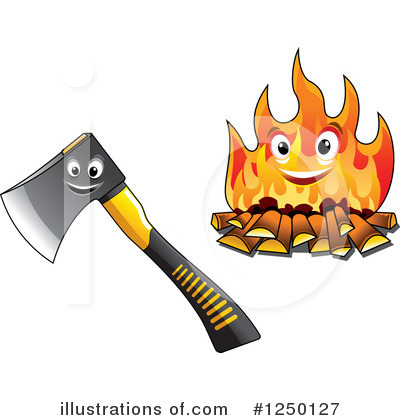 Campfire Clipart #1250127 by Vector Tradition SM
