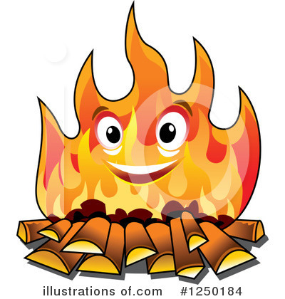 Fire Clipart #1250184 by Vector Tradition SM