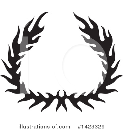 Flames Clipart #1423329 by Any Vector