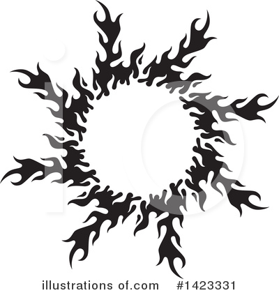Royalty-Free (RF) Fire Clipart Illustration by Any Vector - Stock Sample #1423331