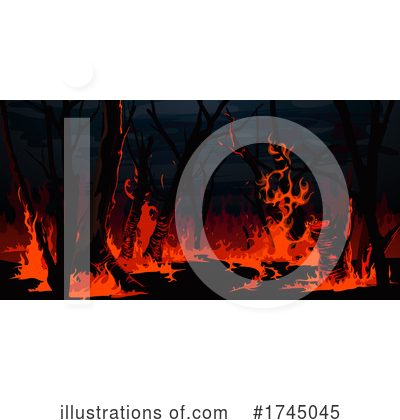 Wildfire Clipart #1745045 by Vector Tradition SM