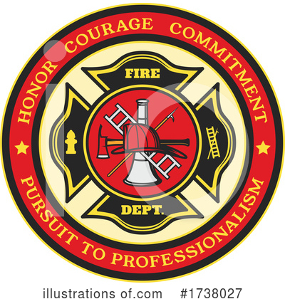 Royalty-Free (RF) Fire Department Clipart Illustration by Vector Tradition SM - Stock Sample #1738027