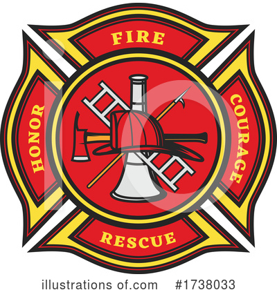 Fire Fighter Clipart #1738033 by Vector Tradition SM