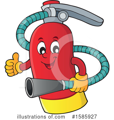 Royalty-Free (RF) Fire Extinguisher Clipart Illustration by visekart - Stock Sample #1585927