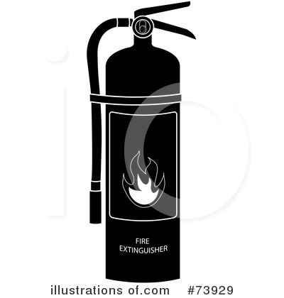 Royalty-Free (RF) Fire Extinguisher Clipart Illustration by Pams Clipart - Stock Sample #73929