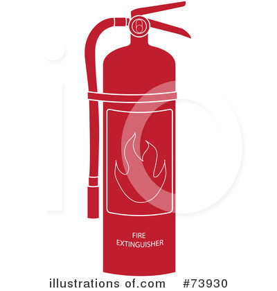 Royalty-Free (RF) Fire Extinguisher Clipart Illustration by Pams Clipart - Stock Sample #73930