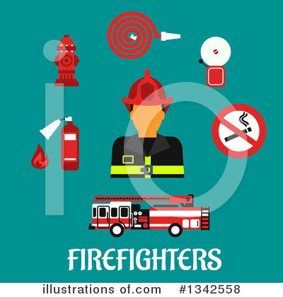 Fireman Clipart #1342558 by Vector Tradition SM