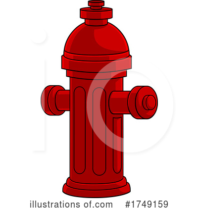 Royalty-Free (RF) Fire Hydrant Clipart Illustration by Hit Toon - Stock Sample #1749159