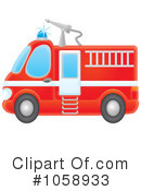 Fire Truck Clipart #1058933 by Alex Bannykh