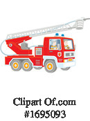 Fire Truck Clipart #1695093 by Alex Bannykh