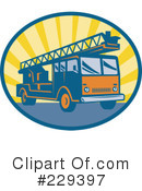 Fire Truck Clipart #229397 by patrimonio