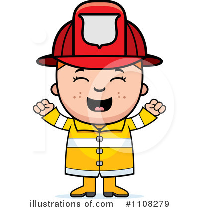 Royalty-Free (RF) Firefighter Clipart Illustration by Cory Thoman - Stock Sample #1108279