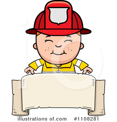 Royalty-Free (RF) Firefighter Clipart Illustration by Cory Thoman - Stock Sample #1108281