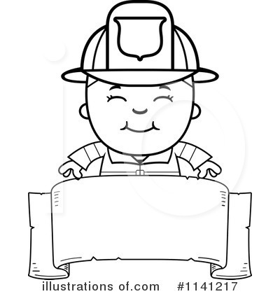 Royalty-Free (RF) Firefighter Clipart Illustration by Cory Thoman - Stock Sample #1141217
