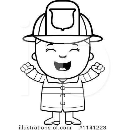 Royalty-Free (RF) Firefighter Clipart Illustration by Cory Thoman - Stock Sample #1141223