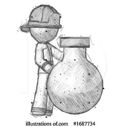 Royalty-Free (RF) Firefighter Clipart Illustration by Leo Blanchette - Stock Sample #1687734