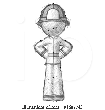 Royalty-Free (RF) Firefighter Clipart Illustration by Leo Blanchette - Stock Sample #1687743