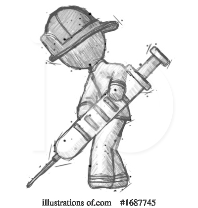 Royalty-Free (RF) Firefighter Clipart Illustration by Leo Blanchette - Stock Sample #1687745