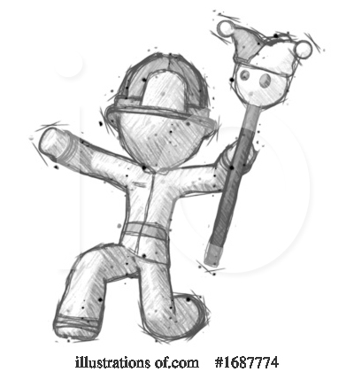 Royalty-Free (RF) Firefighter Clipart Illustration by Leo Blanchette - Stock Sample #1687774