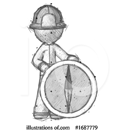 Royalty-Free (RF) Firefighter Clipart Illustration by Leo Blanchette - Stock Sample #1687779